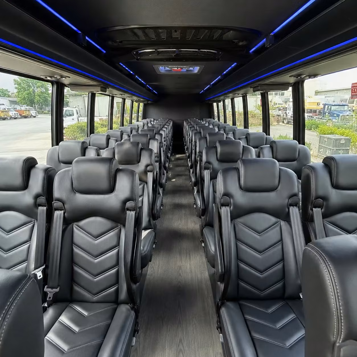 28 passenger minibus interior