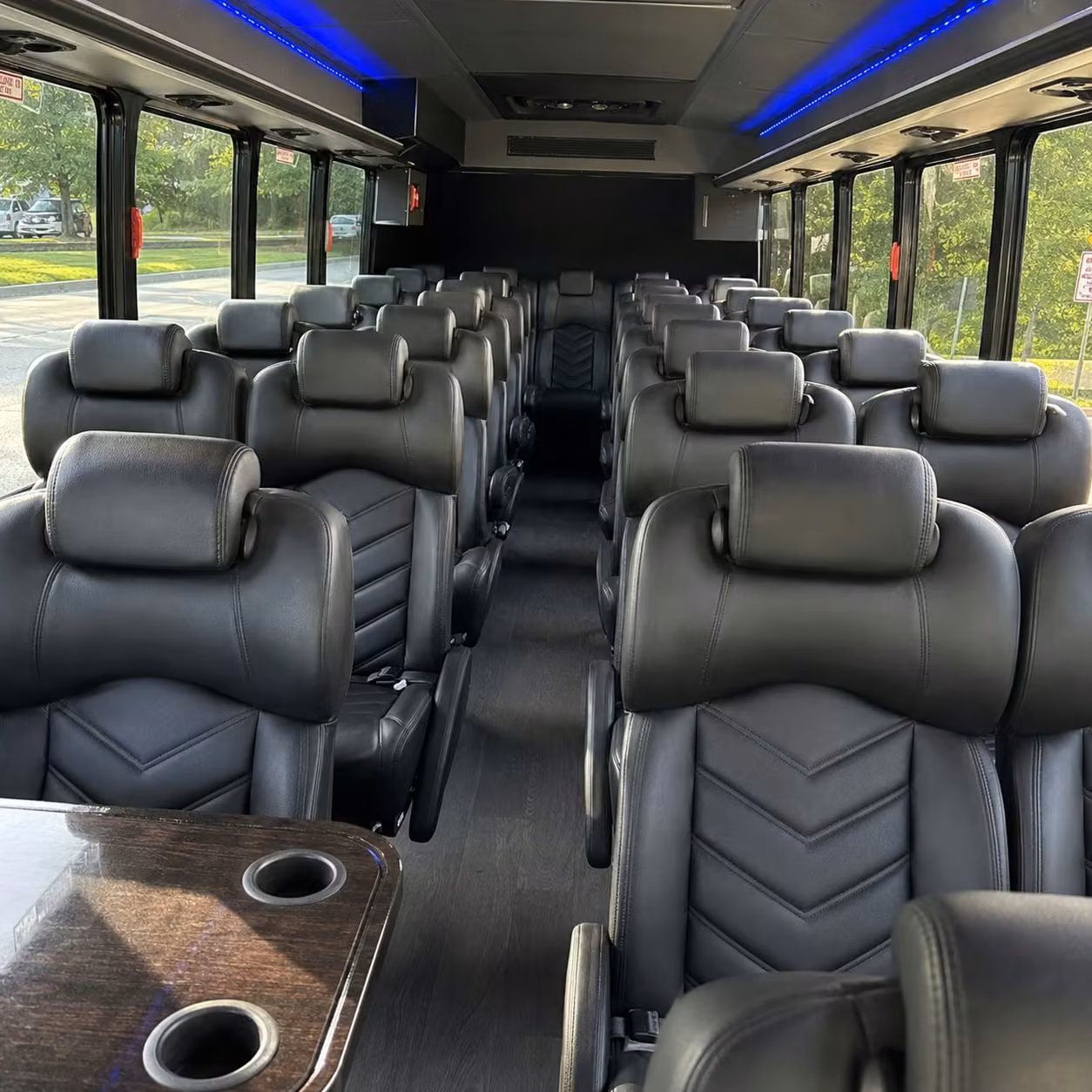 30 passenger minibus interior