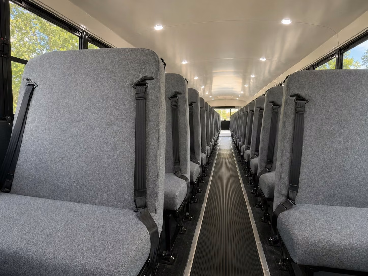 school bus inside