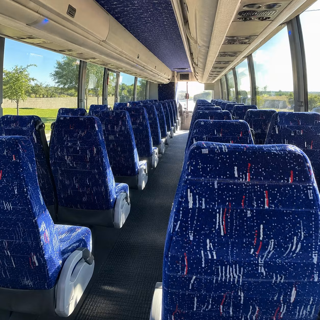 wichita charter bus interior